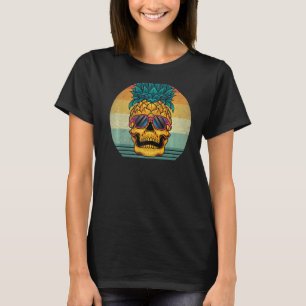 Camiseta Praia Tropical de Souvenirs, Hawaiai, Caveira do P