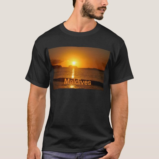 Camiseta Praia tropical em Maldives (Frente)