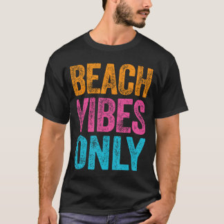 Camiseta Praia Vibes Apenas Férias Engraçadas Citação Camis