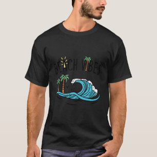 Camiseta Praia Vibes Oceanos Onda E Palmeiras