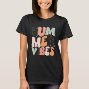 Camiseta Praia Vibes Primavera Férias De Verão De Break Par