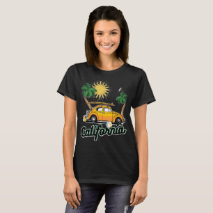 Camiseta Praia vintage de verão da Califórnia