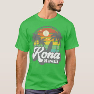 Camiseta Praia Vintage Kona Havaí Surf Surfista Havaiano