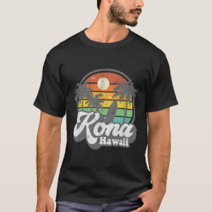 Camiseta Praia Vintage Kona Havaí Surf Surfista Havaiano 70