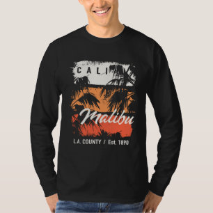 Camiseta Praia Vintage Malibu Califórnia Surf Cali Surfando