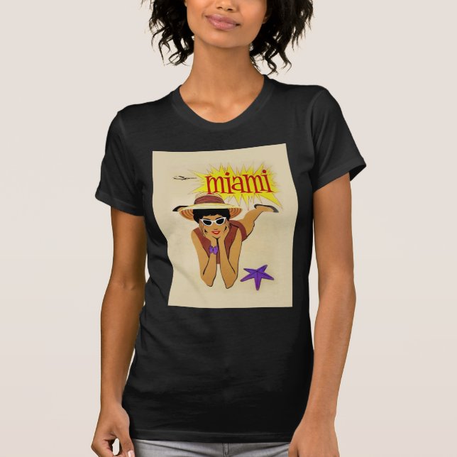 Camiseta Praia Vintage Miami (Frente)