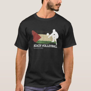 Camiseta Praia Voleibol Palestina Bandeira Amor Voleibol Pl