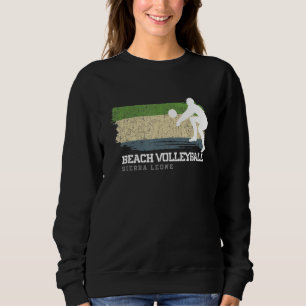 Camiseta Praia Voleibol Serra Leoa Bandeira Amor Voleibol