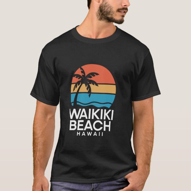 Camiseta Praia Waikiki Havaí (Frente)