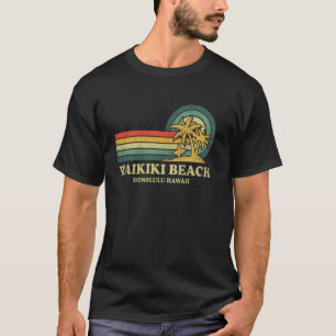 Camiseta Praia Waikiki Honolulu Havaí Férias Vintage Pal
