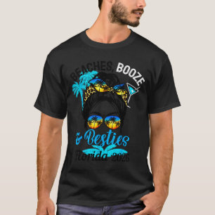 Camiseta Praias bebida e amigas viagem de meninas 2026 flor