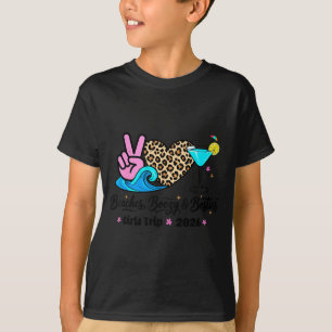 Camiseta Praias bebida e amigas viagem de meninas 2026 flor