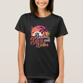 Camiseta Praias Bebidas & Amigas Viagem Com Amigos No Verão