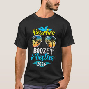 Camiseta Praias Bebidas Amigas Viagem de Meninas 2026 Flóri