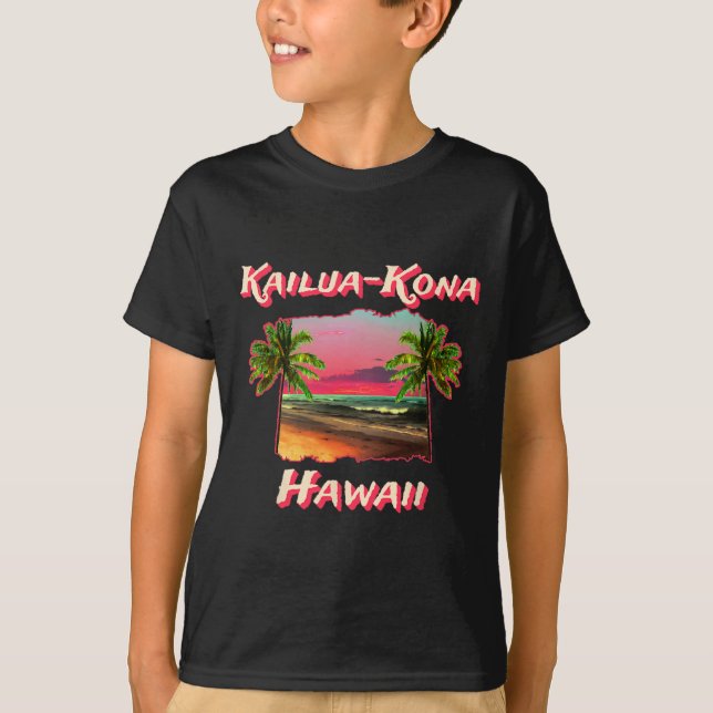 Camiseta Praias De Kailua-Kona Havaí (Frente)