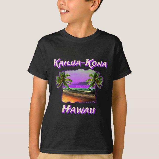 Camiseta Praias De Kailua-Kona Havaí 1 (Frente)