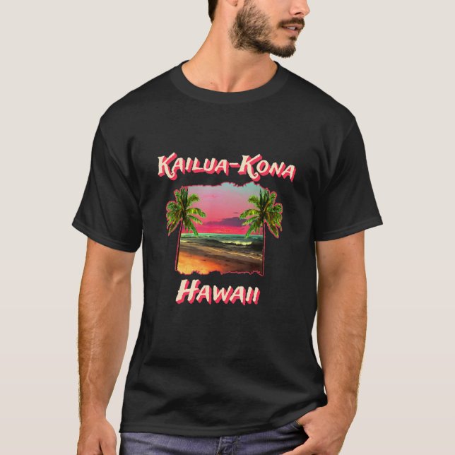 Camiseta Praias De Kailua Kona Hawaii (Frente)
