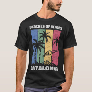 Camiseta Praias De Sitges Souvenir - Lembrete Da Catalunha