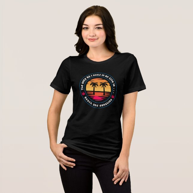 Camiseta Praias e sol (Frente Completa)