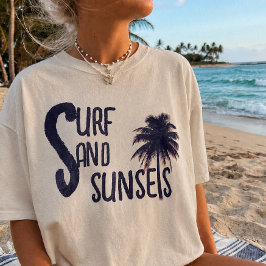 Camiseta Praias Pôr do Sol Vibrações