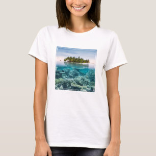 Camiseta Praias Tropicais Ari Atoll Maldivas