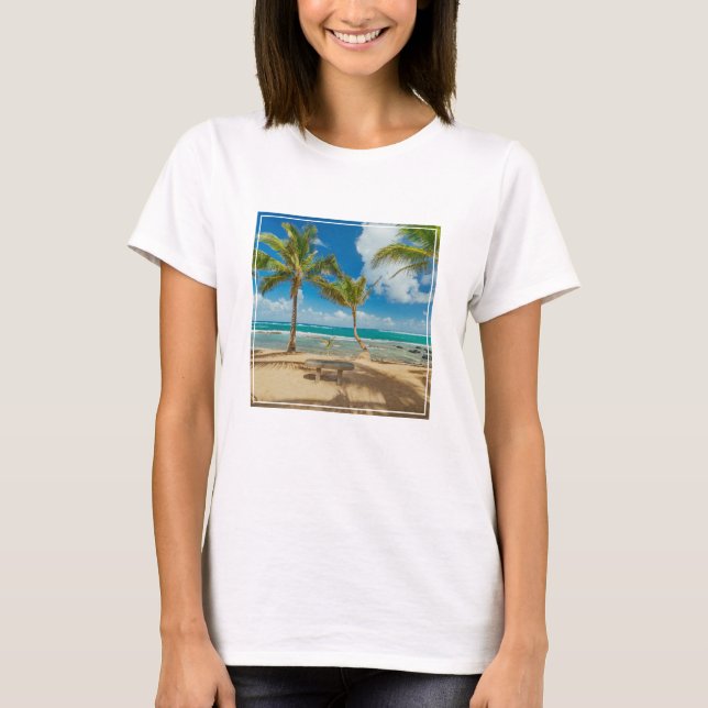 Camiseta Praias Tropicais | Praia de Kuau Cove, Maui Hawaii (Frente)
