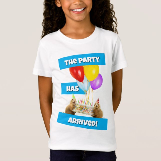 Camiseta Prairie Dog Birthday Party (Frente)