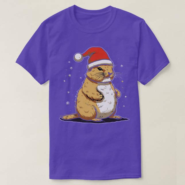 Camiseta Prairie Dog Christmas (Frente do Design)