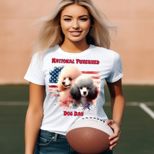 Camiseta Prance de Poodles Patriótico por Glória Velha