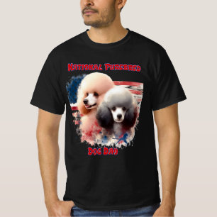 Camiseta Prance de Poodles Patriótico por Glória Velha