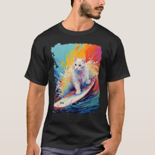Camiseta Prancha de Remo Gato Branco