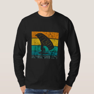 Camiseta Prancha de Surf Hidrofólio Elétrica Vintage Retro