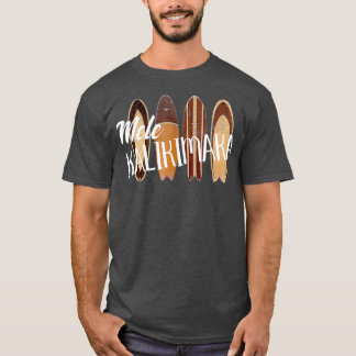 Camiseta pranchas de Natal Mele Kalikimaka Vintage