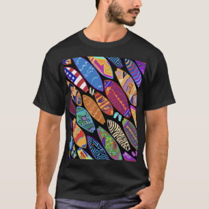 Camiseta Pranchas de Surf da Costa da Califórnia 