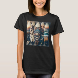 Camiseta Pranchas de Surf Pintadas Havaianas