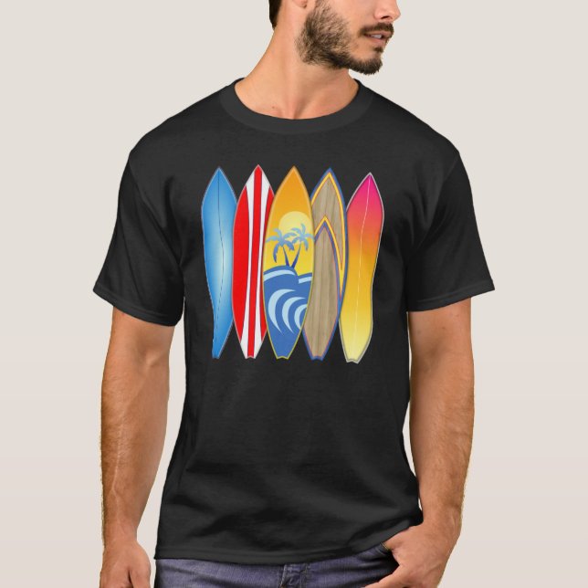 Camiseta Pranchas de surfe (Frente)