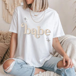 Camiseta Prata BEIGE Disco Babidal Party hen DO Shirt<br><div class="desc">Volte no tempo com nossa coleção de Convites de chá de panela e Decores de Bola de Disco Retroativa. Mergulhe na nostalgia dos anos 70 com bege cinza e arcos de cinza, realçados por fontes cintilantes prateadas. A icônica bola retrô disco toma palco central, evocando uma era de glamour da...</div>