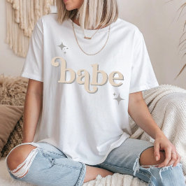 Camiseta Prata BEIGE Disco Babidal Party hen DO Shirt