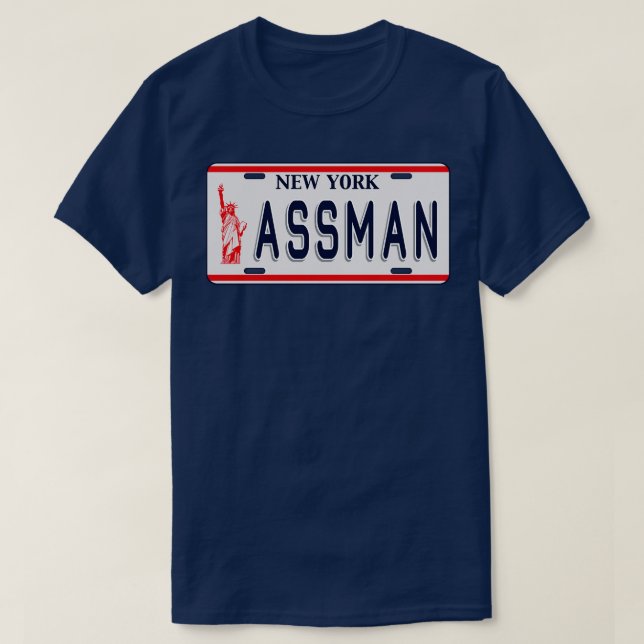 Camiseta Prata de Licença de Assman (Frente do Design)