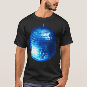 Camiseta Prata De Neve De Disco E Dança De Neve Azul