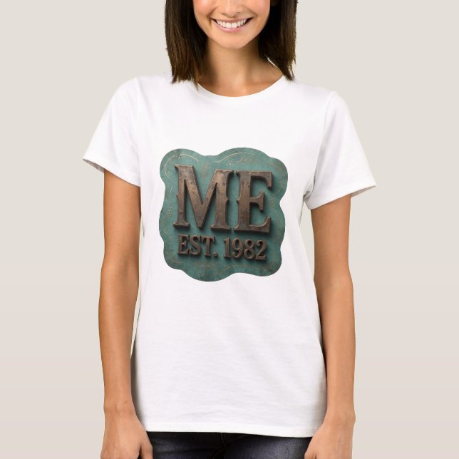Camiseta Prata Dinâmica ME EST 1982 Design (Frente)
