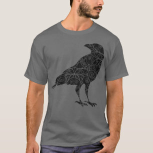Camiseta Prata-flor-preta