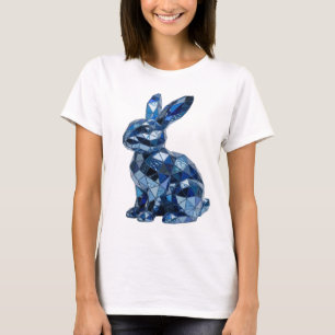 Camiseta Prata Limpa COELHO AZUL Design Personalizado