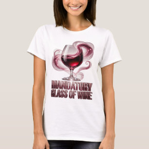 Camiseta Prata Limpa Design de VINHO OBRIGATÓRIO