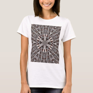 Camiseta Prata Metálica de Malha Metálica