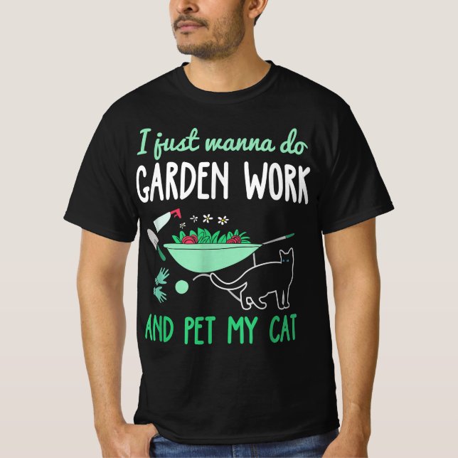 Camiseta Prateleira de Gato | Presente de trabalho no jardi (Frente)