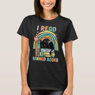 Camiseta Prateleira de Livros Proibidos Citações Eu Li Livr