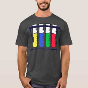 Camiseta Prateleira do tubo de ensaio