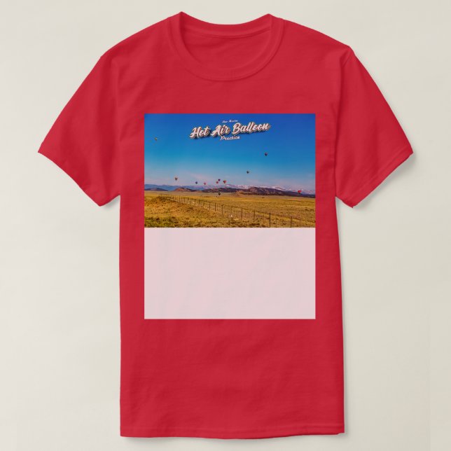 Camiseta Prática de balão de ar quente 3 (Frente do Design)