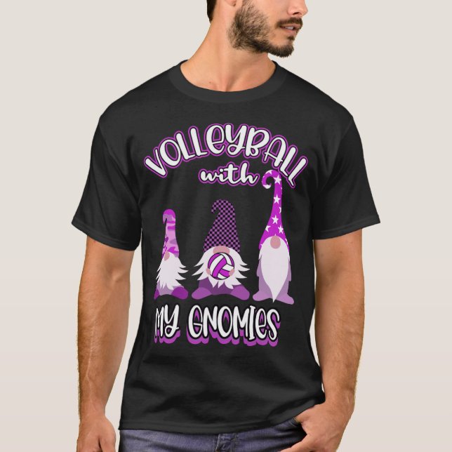 Camiseta Prática de jogadores de voleibol dos gnomos (Frente)